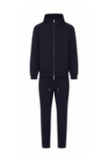 Hooded black tech suit