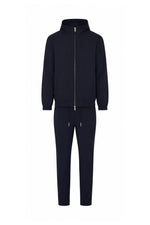 Hooded black tech suit