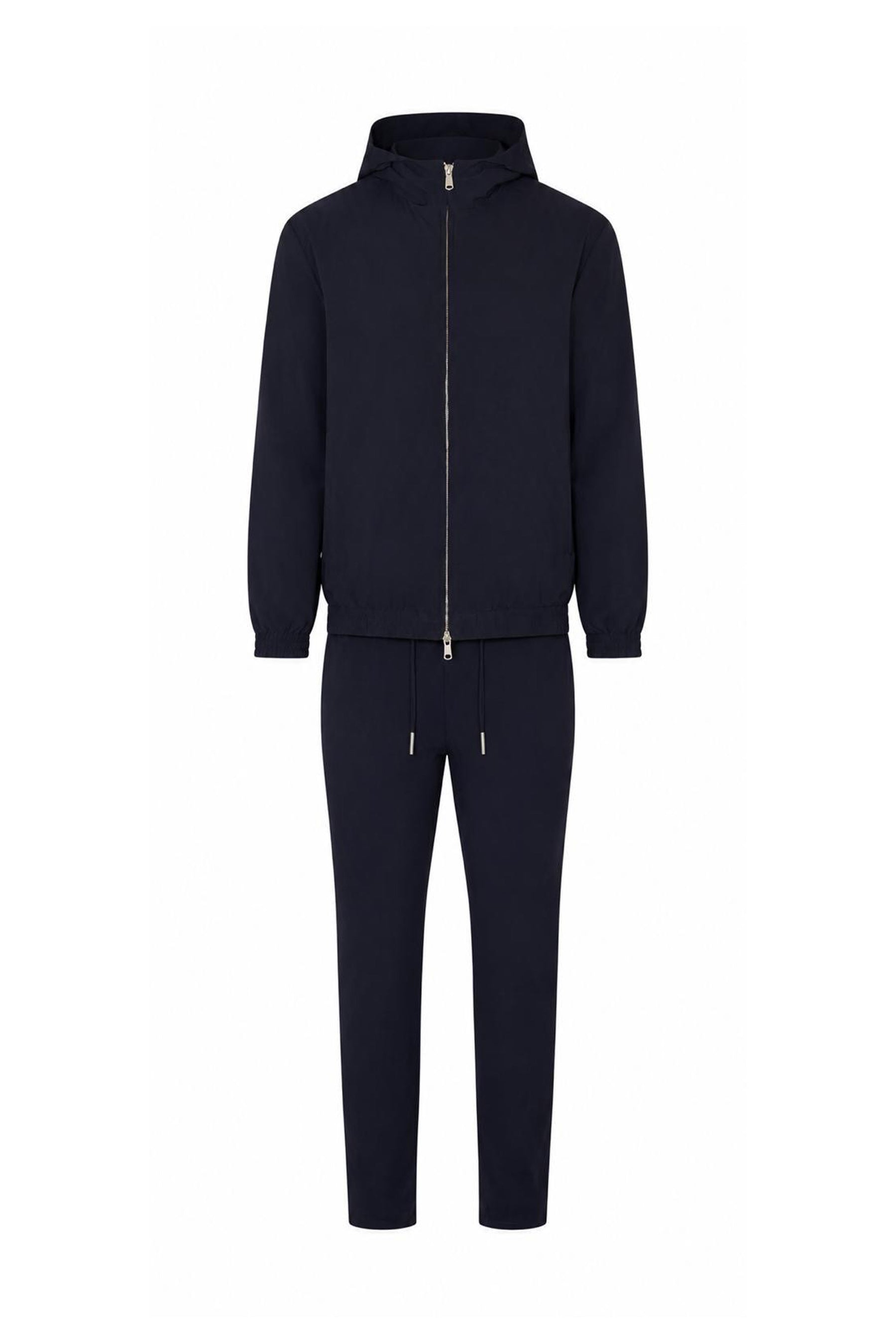 Hooded black tech suit