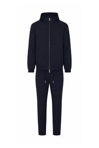 Hooded black tech suit
