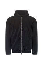 Onyx Black Hooded Jacket