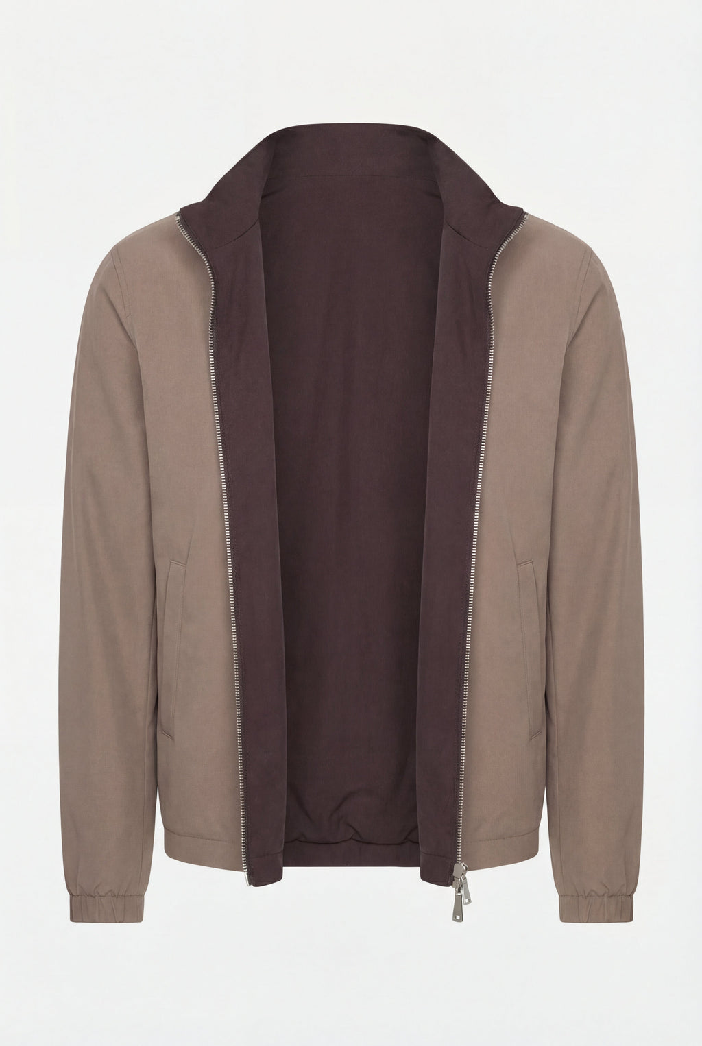 VESTE RÉVERSIBLE CAFÉ ET DÉSERT