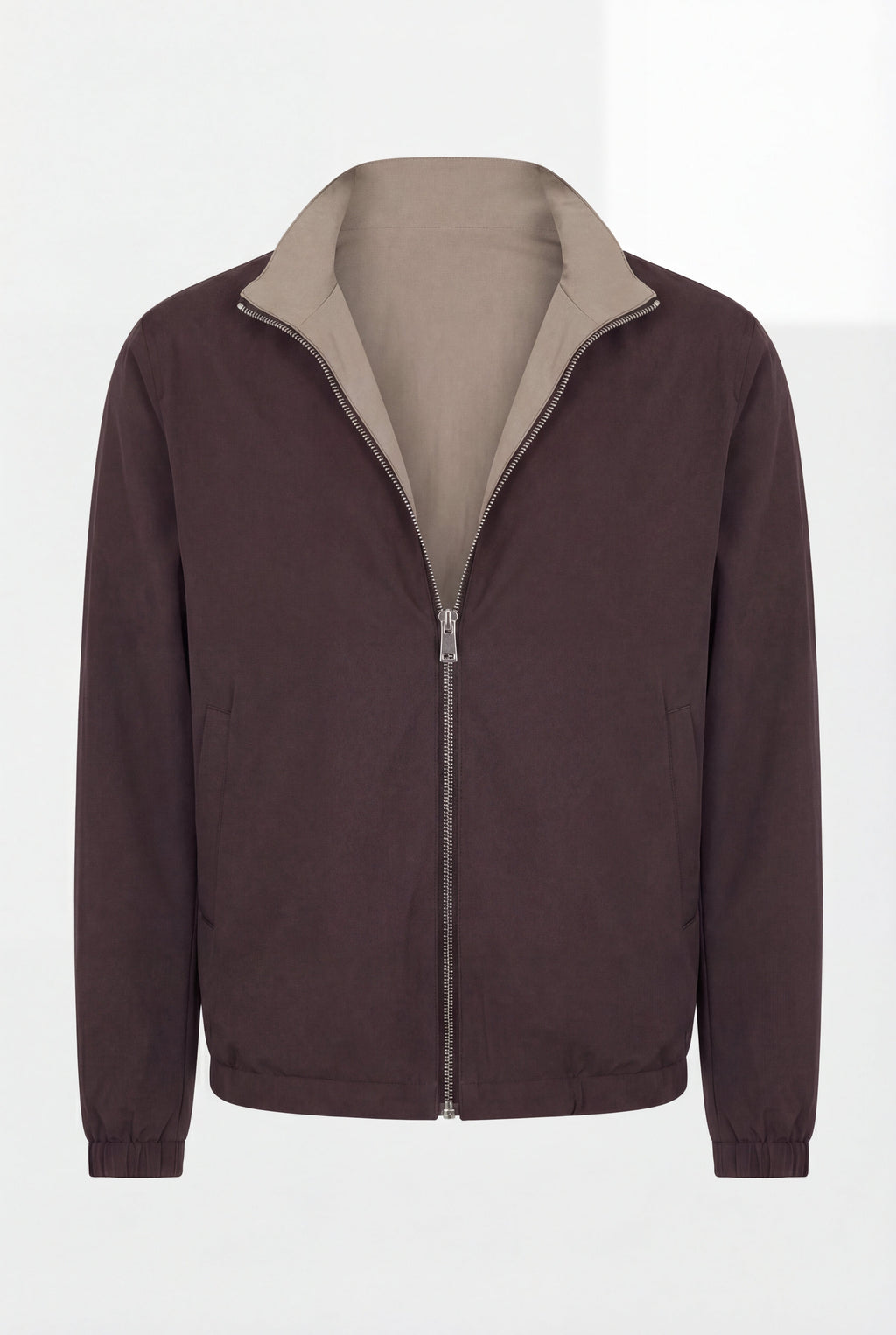 VESTE RÉVERSIBLE CAFÉ ET DÉSERT