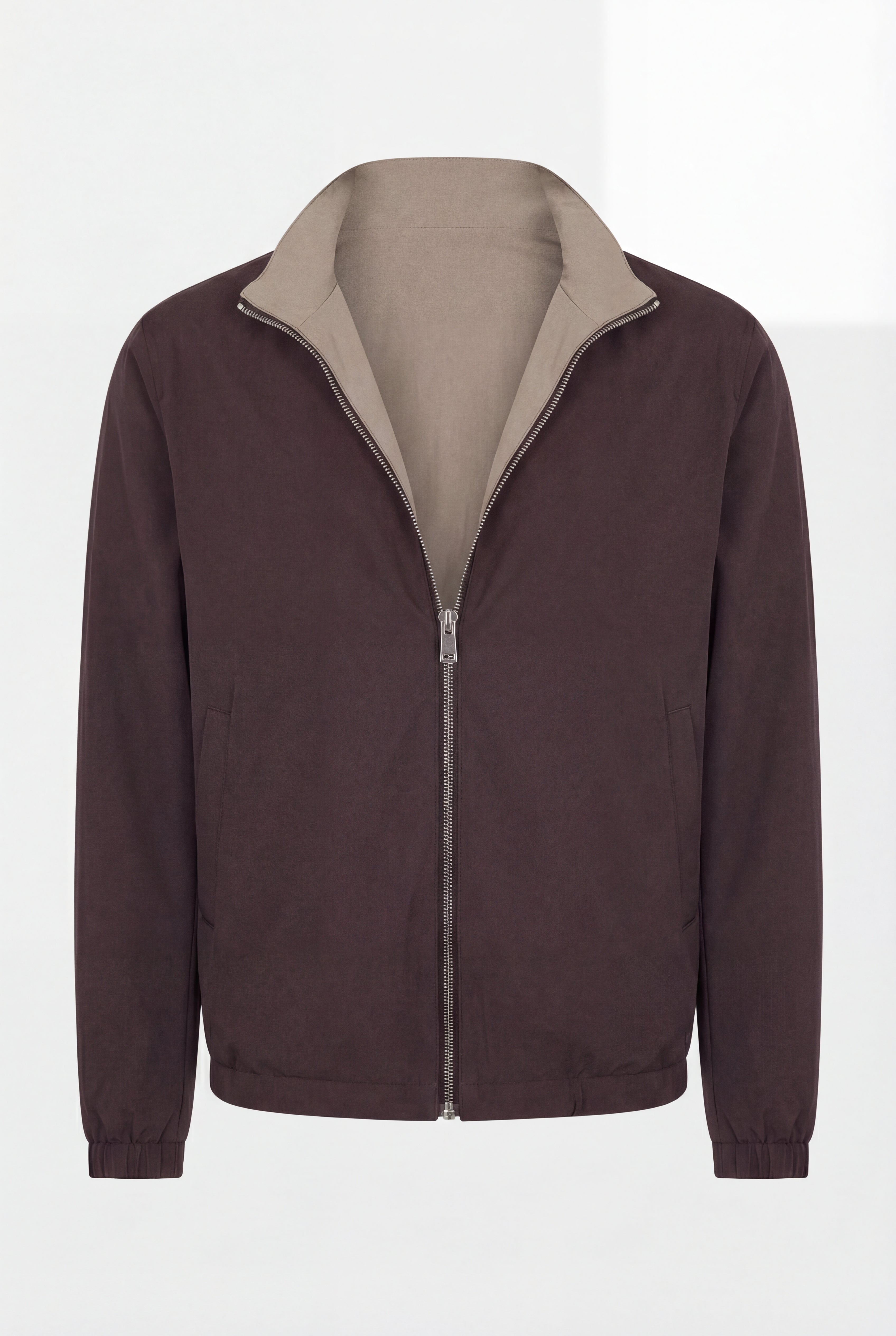 VESTE RÉVERSIBLE CAFÉ ET DÉSERT