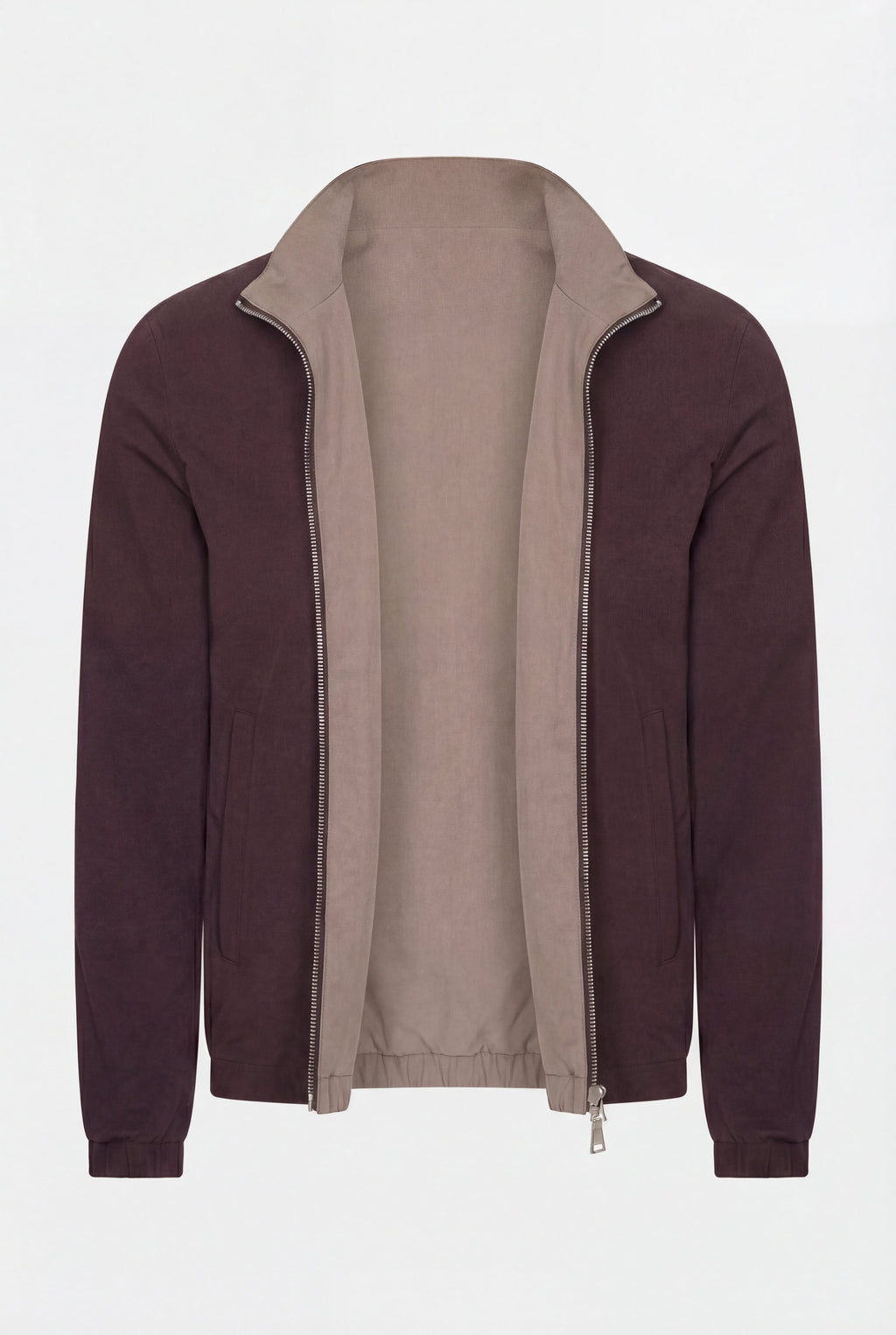 VESTE RÉVERSIBLE CAFÉ ET DÉSERT