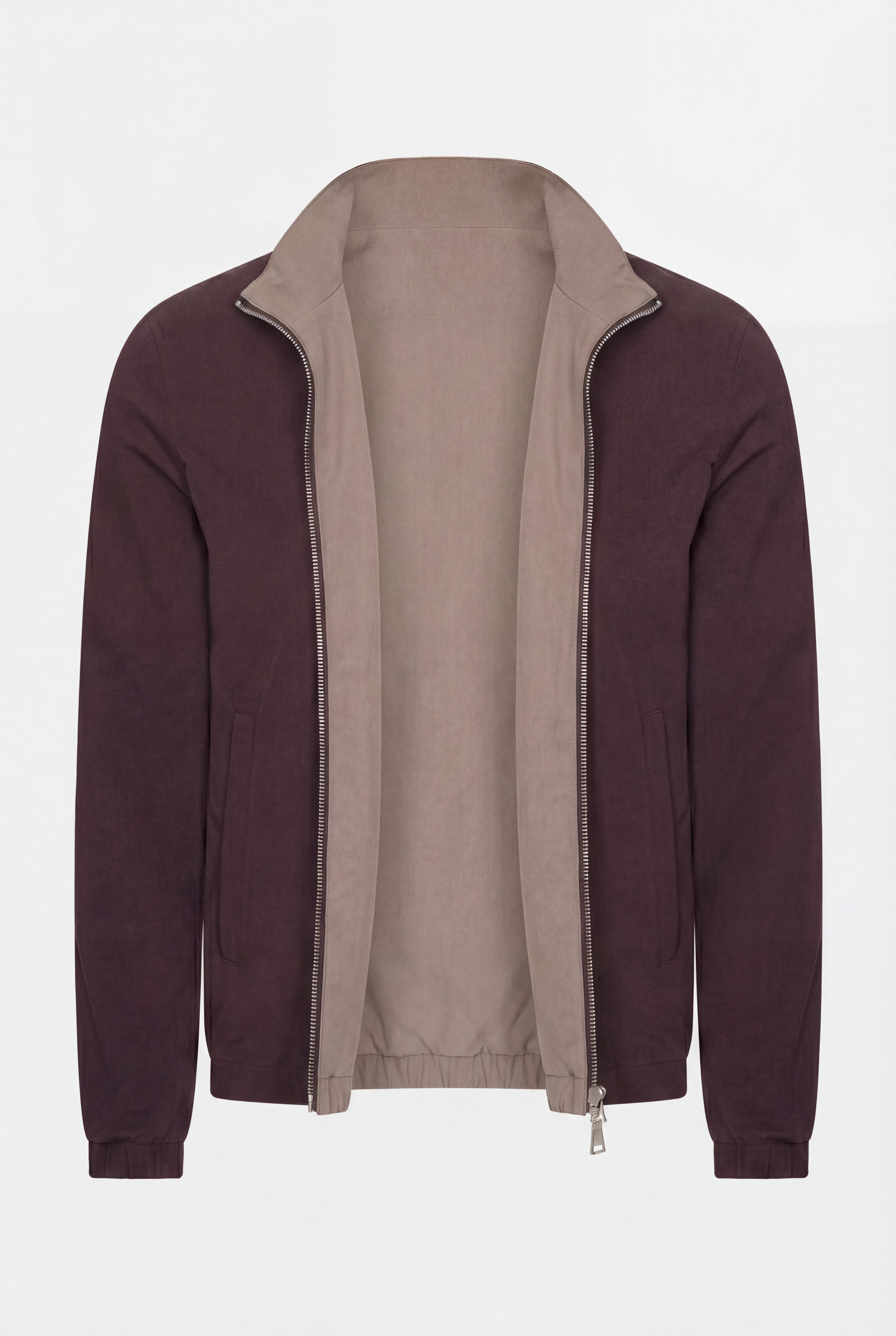 VESTE RÉVERSIBLE CAFÉ ET DÉSERT