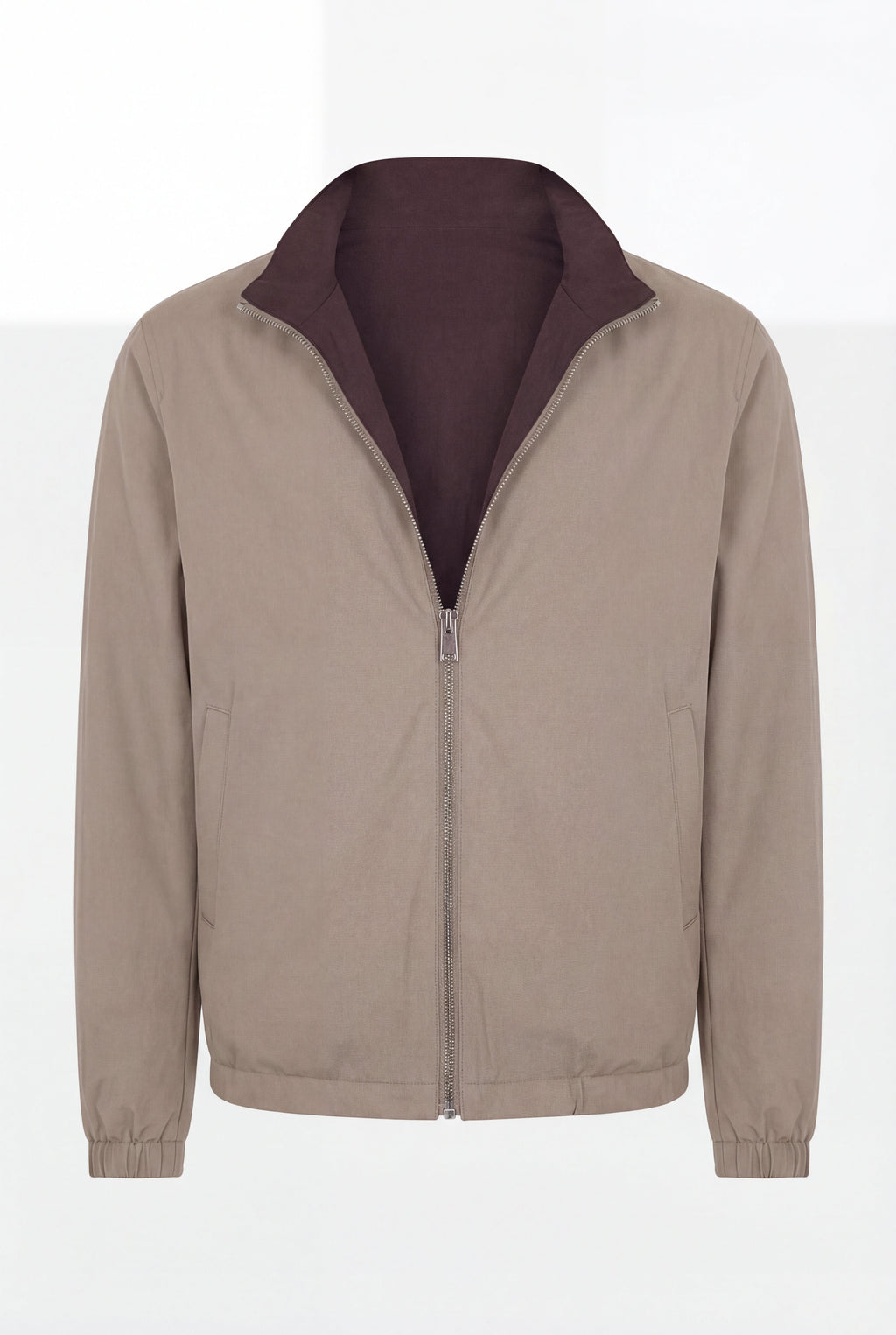 VESTE RÉVERSIBLE CAFÉ ET DÉSERT