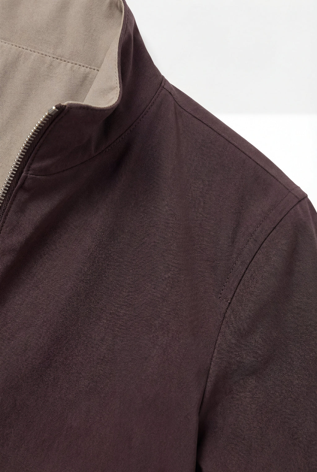 VESTE RÉVERSIBLE CAFÉ ET DÉSERT