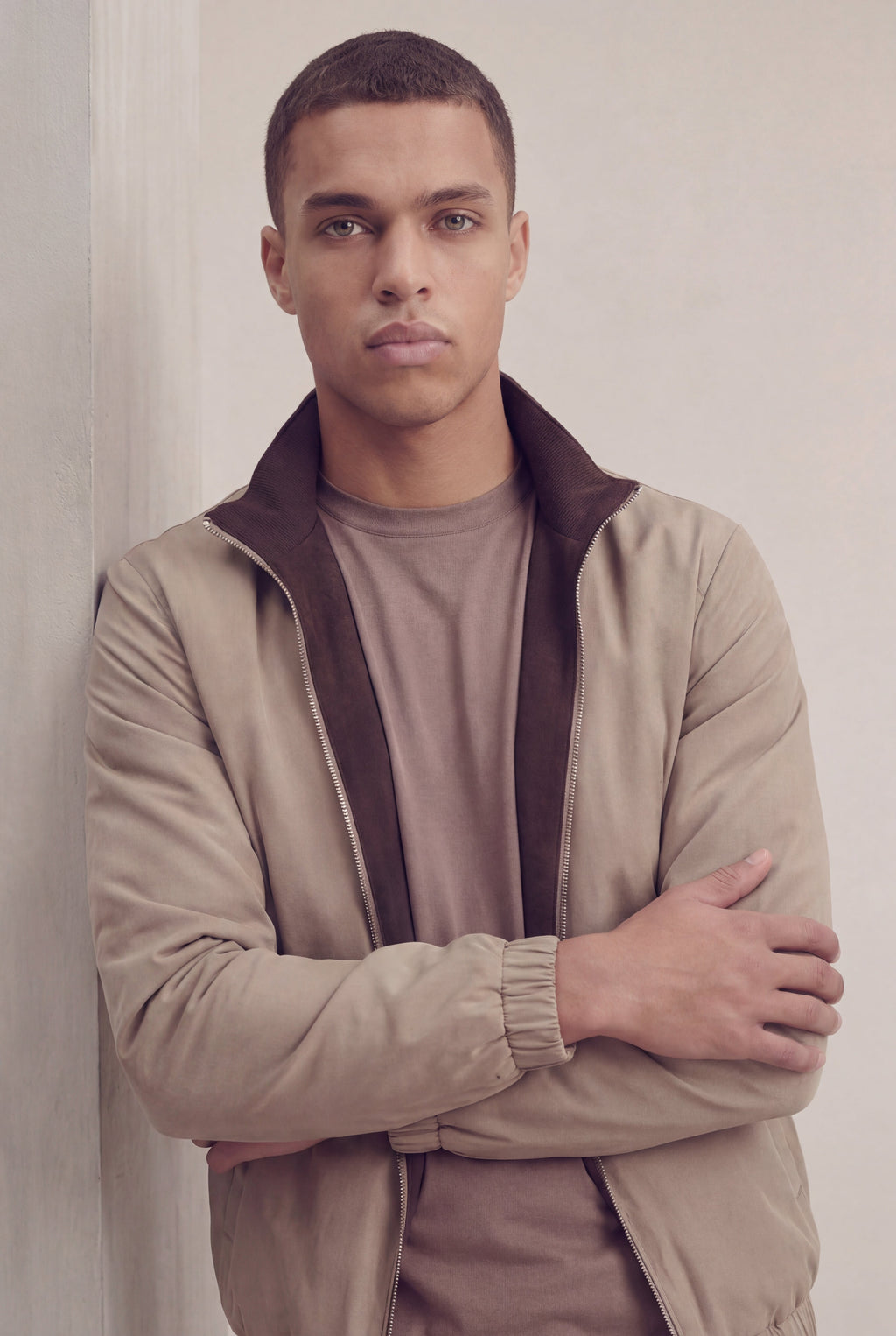 VESTE RÉVERSIBLE CAFÉ ET DÉSERT