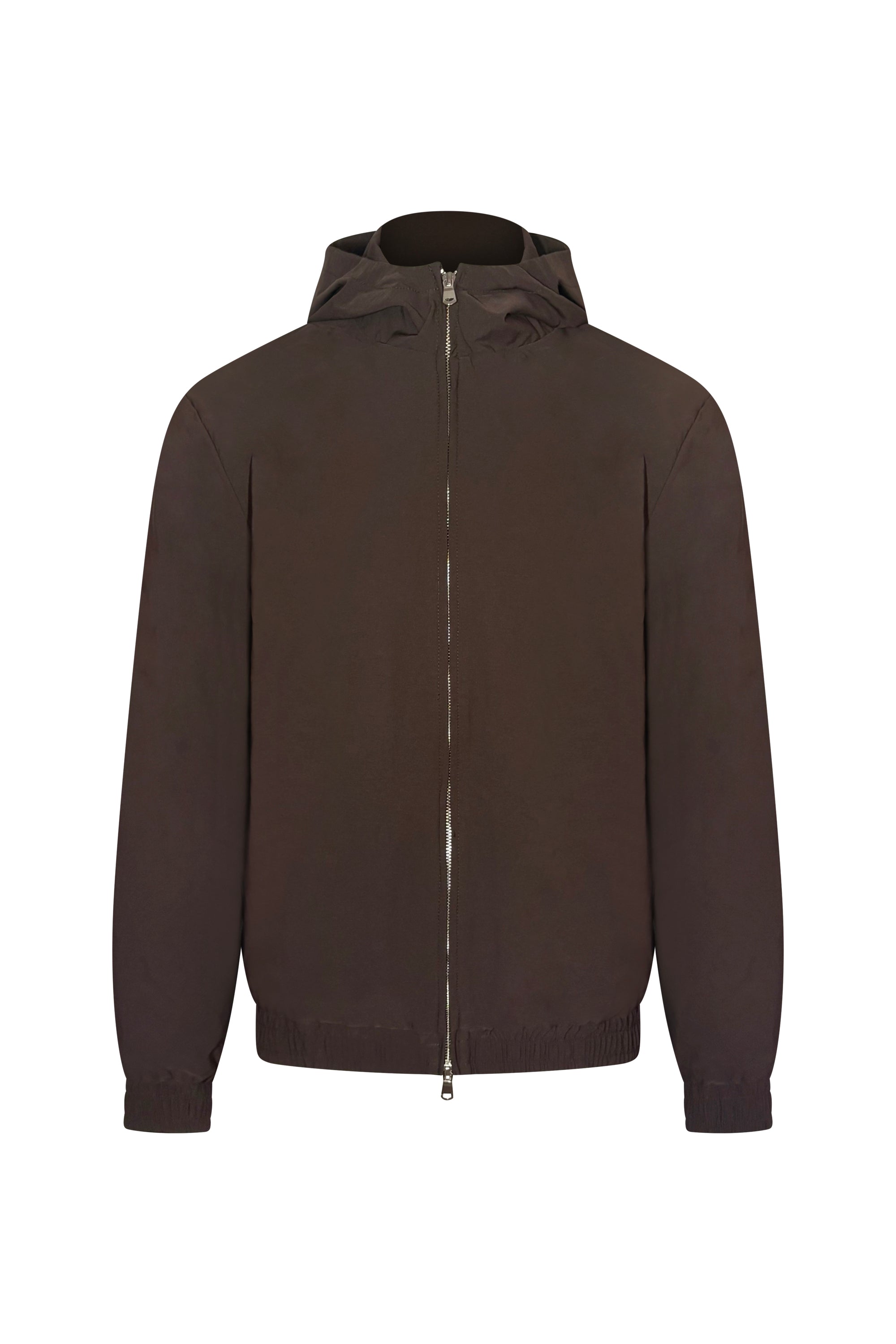 Hooded mokka bruine tech suit